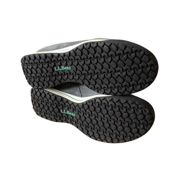 LL BEAN Women's Suede Leather Oxford Hiking Trail Gray Shoes Size 8M 296… - Picture 6 of 7